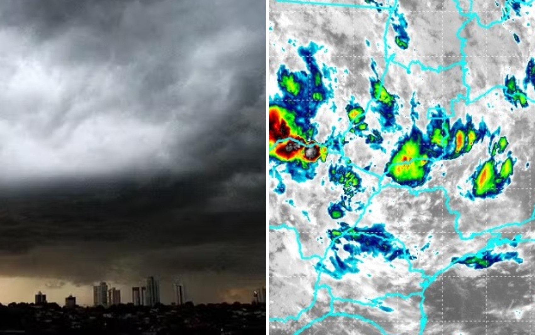 Tempestades podem atingir 161 cidades de Goiás nesta segunda-feira, 
prevê Cimehgo 