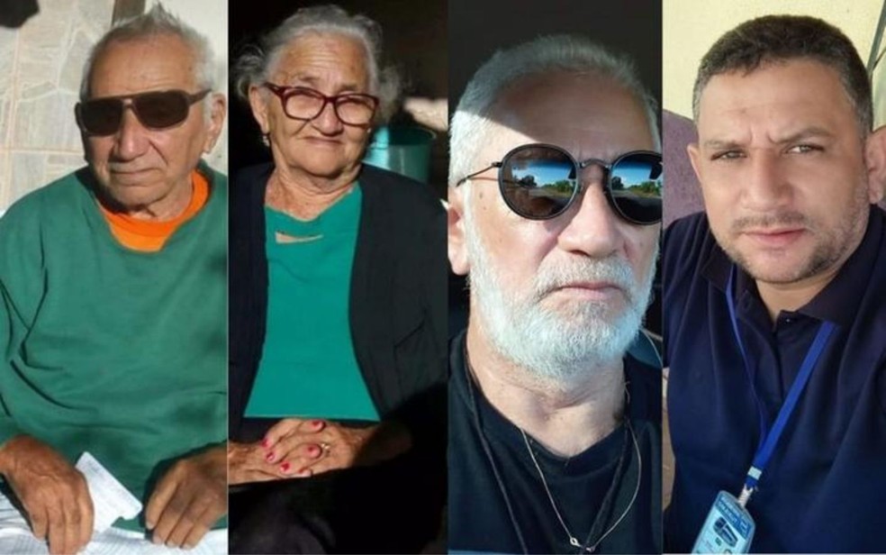Rosalina Douro de Carvalho, de 84, Raimundo Francês de Carvalho Filho, de 61, e Fayrison dos Santos Carvalho, de 40 — Foto: Reprodução/Redes Sociais