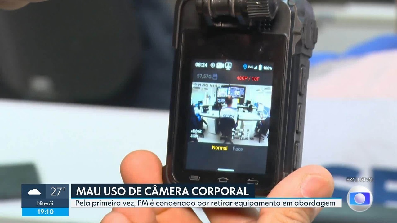 Justiça condena pela primeira vez no RJ PM por mau uso de câmeras corporais