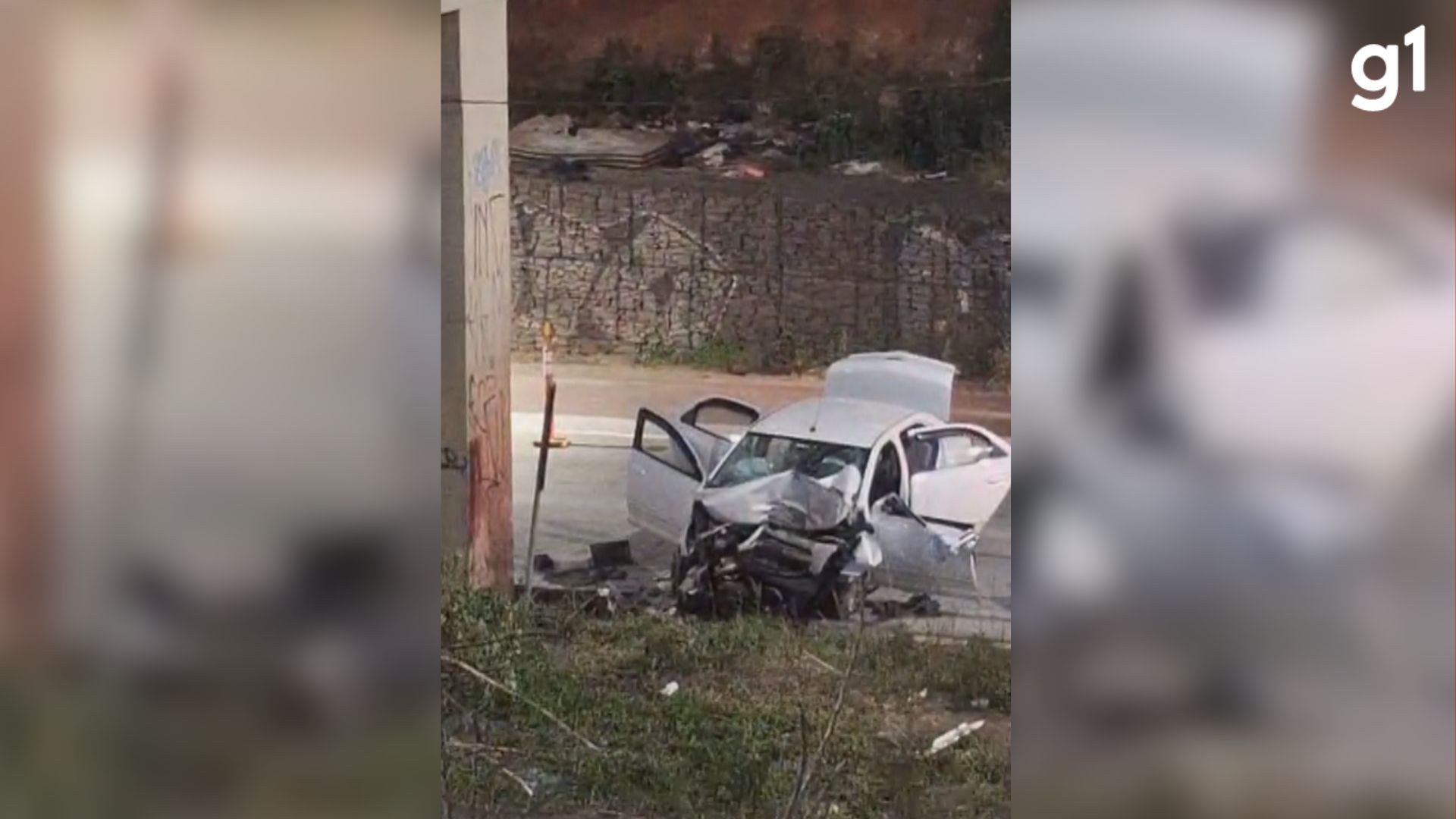 Soldado da BM morre após carro bater em pilastra de viaduto na ERS-118