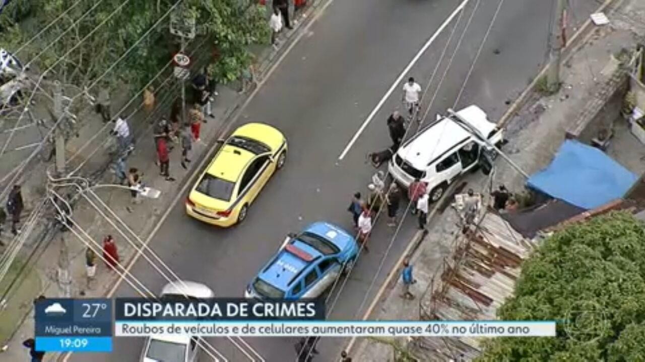 RJ teve em média 84 carros roubados por dia em 2024, diz ISP; veja flagrantes 