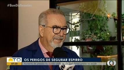 Médico explica o perigo que se corre ao segurar um espirro