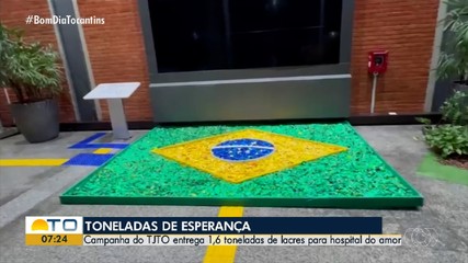 Campanha do TJTO entrega 1,6 tonelada de lacres para o Hospital de Amor