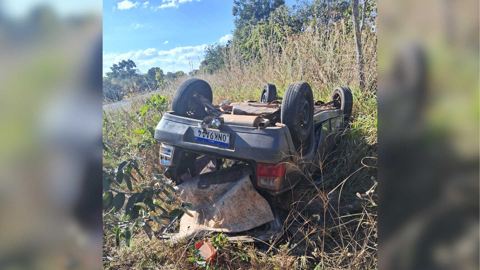 Fatalidade na MG-413: Motorista morre em capotamento