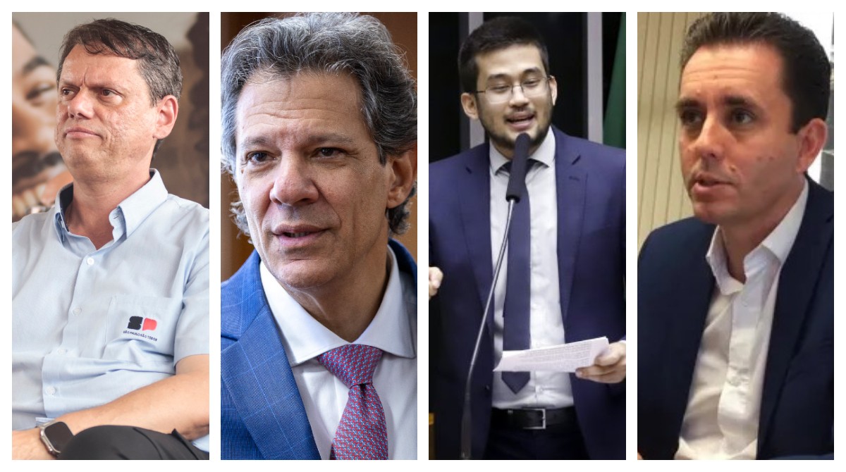 Quaest: Tarcísio tem 38%, Haddad, 26%, Kataguiri, 5% e Paulo Serra, 5% na disputa para o governo de São Paulo
