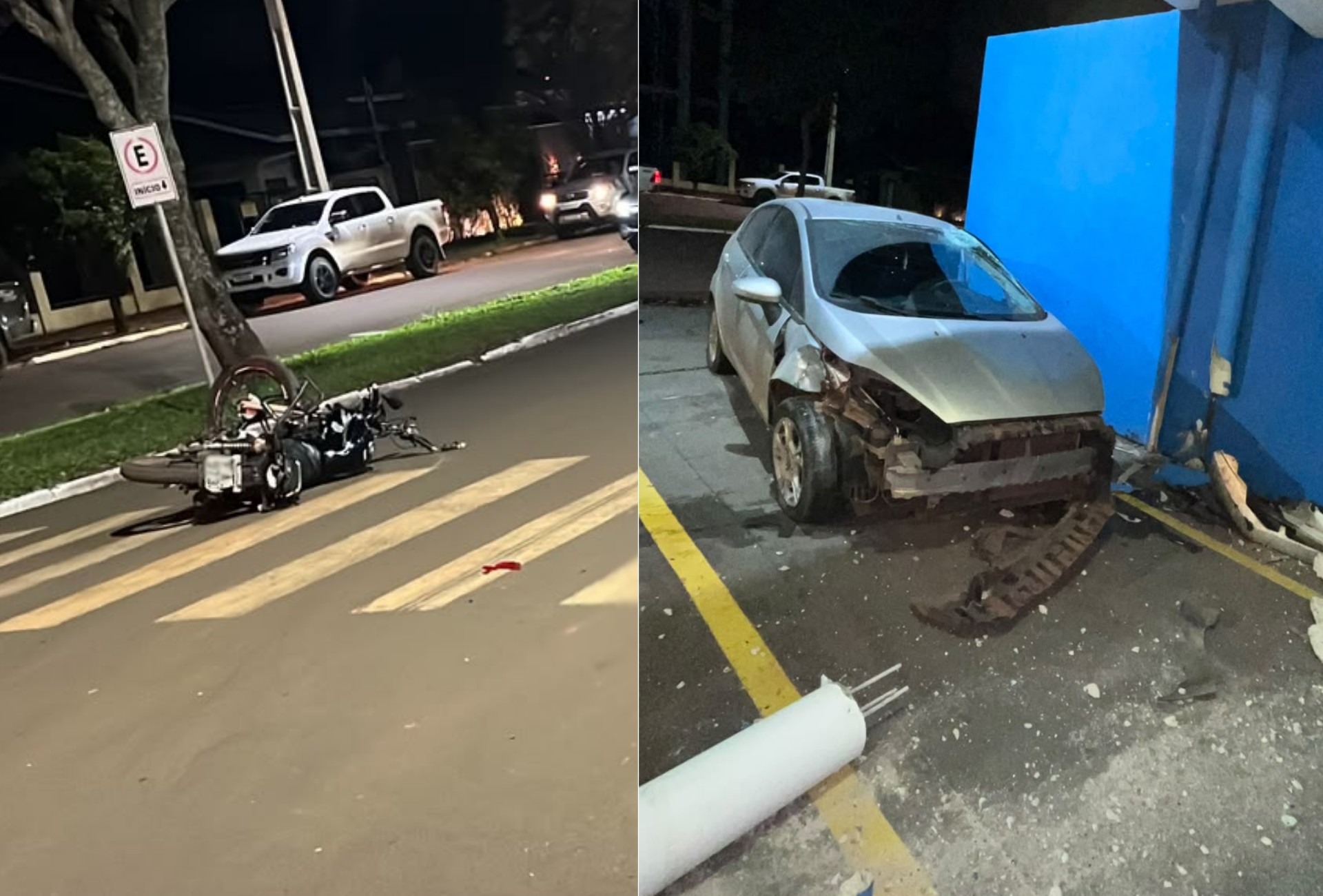 Motociclista morre e adolescente fica gravemente ferida em acidente em MS