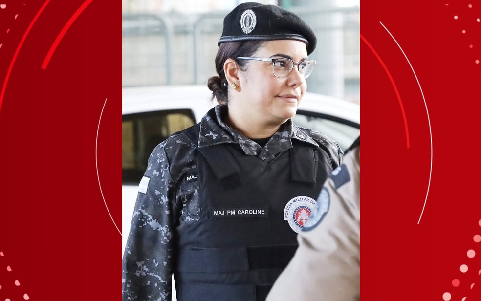 Major baleada por soldado precisou passar por cirurgia no maxilar — Foto: Reprodução/TV Bahia