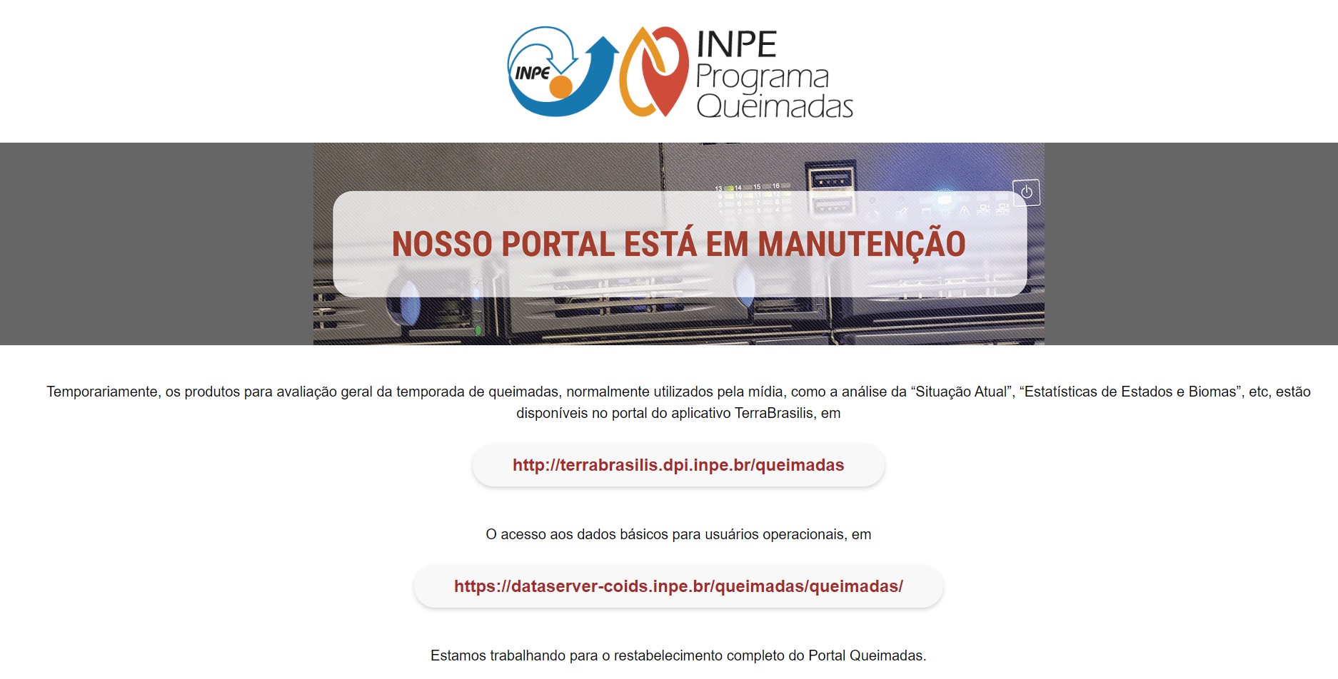 Site do Inpe com dados sobre queimadas é atacado por hackers e fica ...