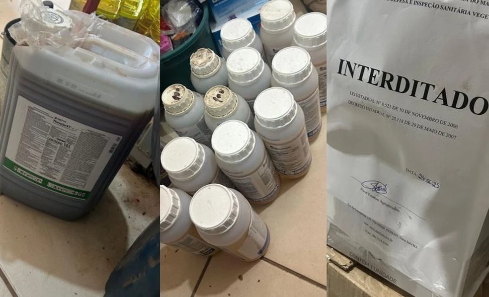 Produtos foram apreendidos durante as fiscalizações — Foto: Divulgação/Aged
