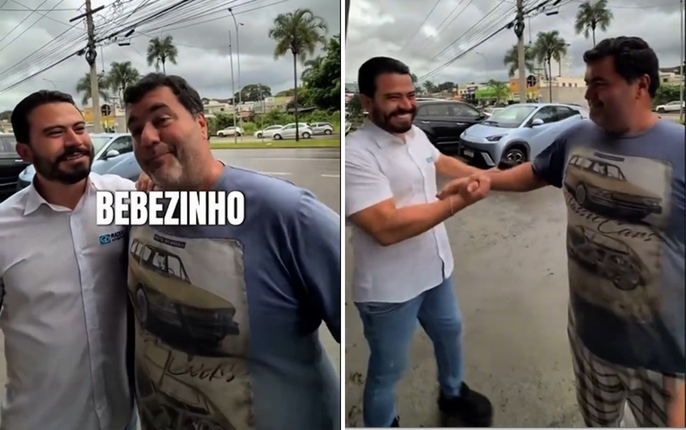 Cliente é conhecido por andar só de chinelo, diz vendedor — Foto: Reprodução/Instagram de Rafael Radial