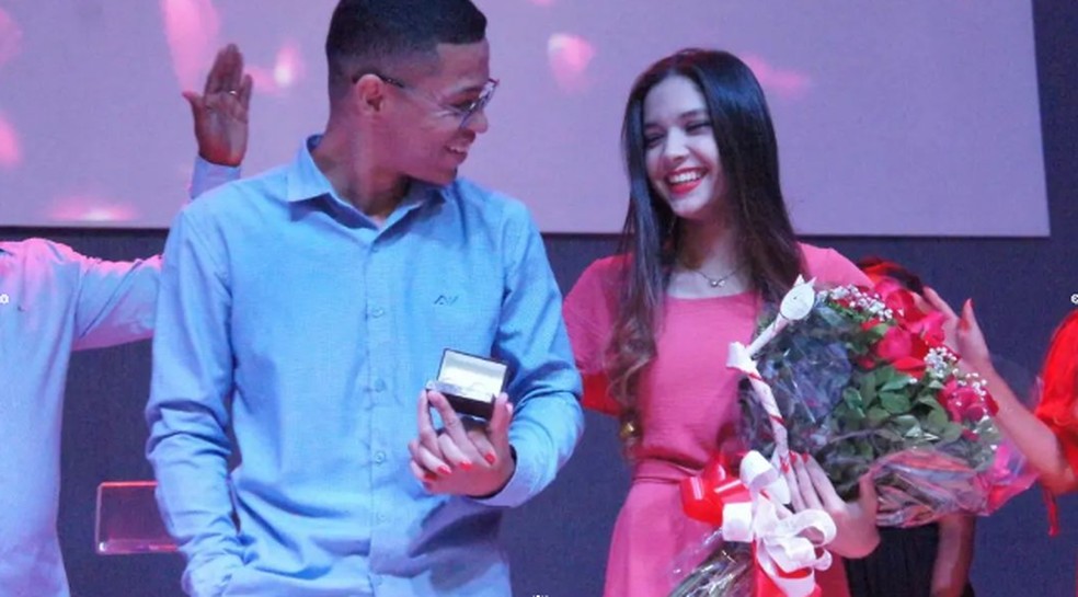 Kelly e Marcelo noivaram em 2022 — Foto: Arquivo pessoal