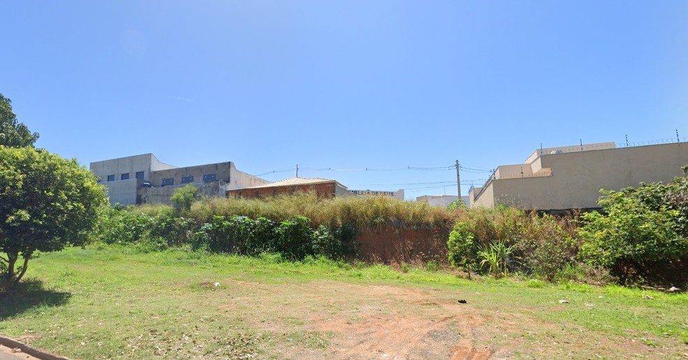 Terreno onde cavalo morreu ao ser atingido por raio, no Parque Residencial Jardins, em Presidente Prudente (SP) — Foto: Reprodução/Google