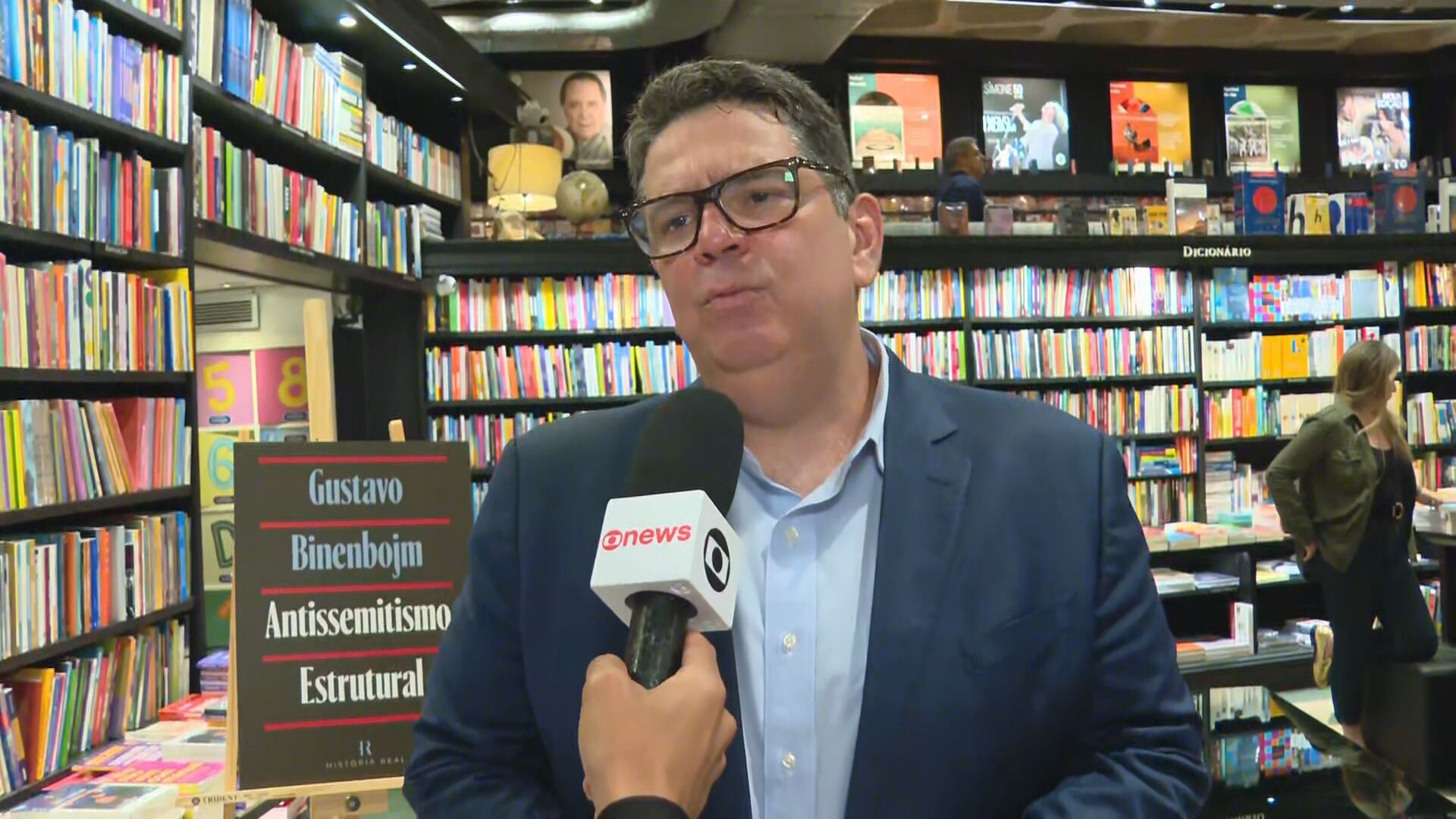 Gustavo Binenbojm lança livro
'Antissemitismo estrutural' no Rio