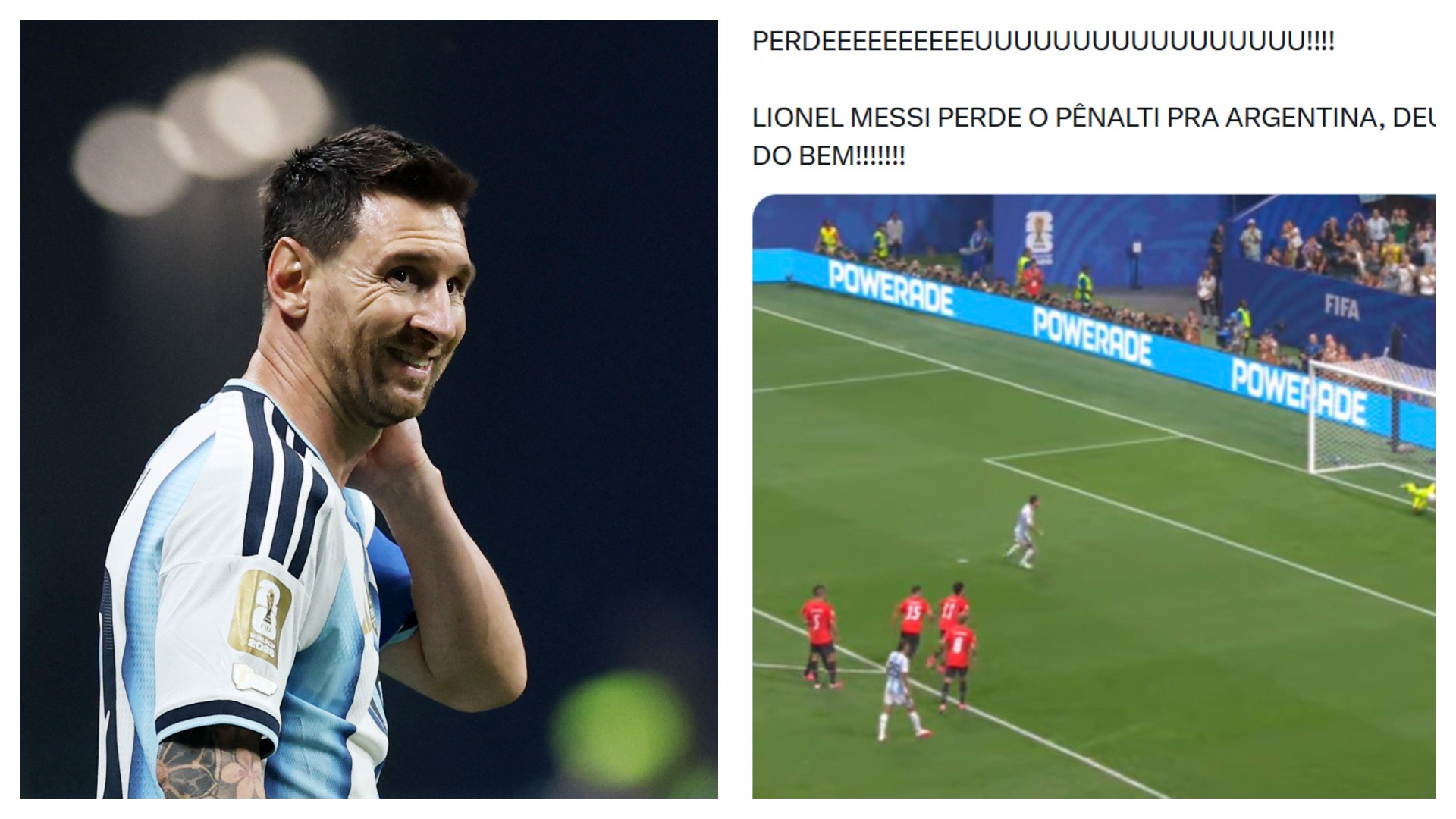 Memes: Egito abre placar e Messi perde pênalti; veja reações 