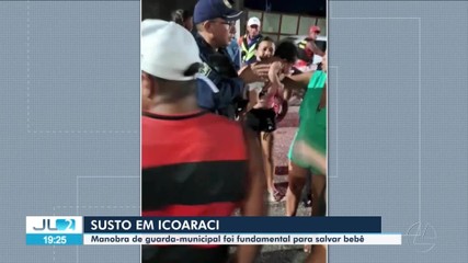 Manobra de guarda municipal salva bebê em Belém