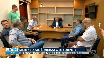 Laurez Moreira resiste e volta ao gabinete da vice-governadoria no Palácio Araguaia