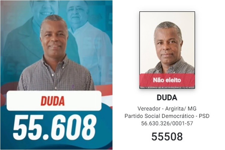 Vereador derrotado nas eleições distribuiu santinhos com número de votação errado