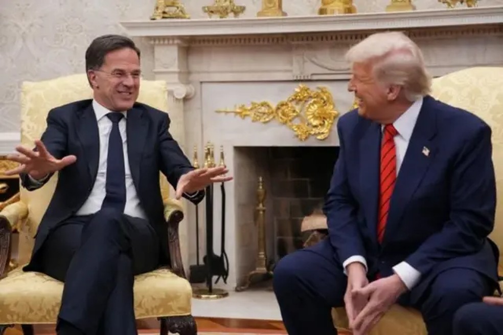 Secretário-geral da Otan, Mark Rutte, disse que cúpula foi planejada em torno de Trump. — Foto: Getty Images via BBC