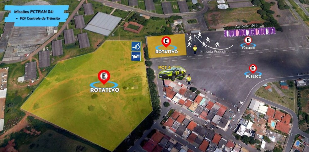 Estacionamento do Capital Moto Week 2023.  — Foto: Divulgação/Detran-DF