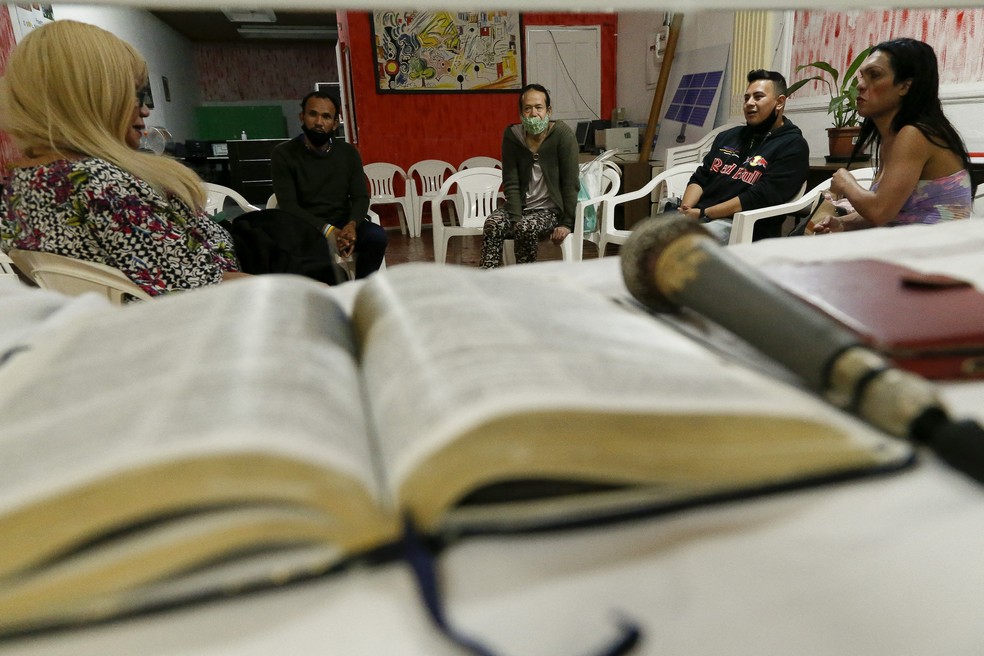 Igreja evangélica — Foto: MIGUEL SCHINCARIOL / AFP