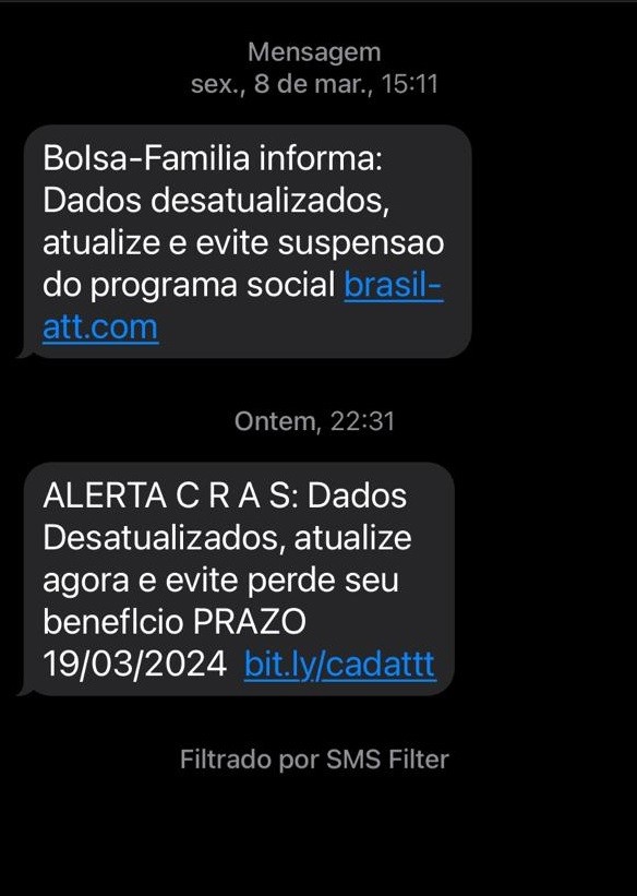 Prefeitura de Ourinhos emite alerta sobre golpe do Bolsa Família com envio de falso SMS 