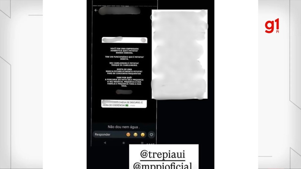 TRE-PI apura publicação de servidora que defende boicote e demissões por posição política — Foto: Reprodução