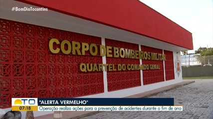 Bombeiros realizam operação Alerta Vermelho para prevenção de acidentes durante fim de ano