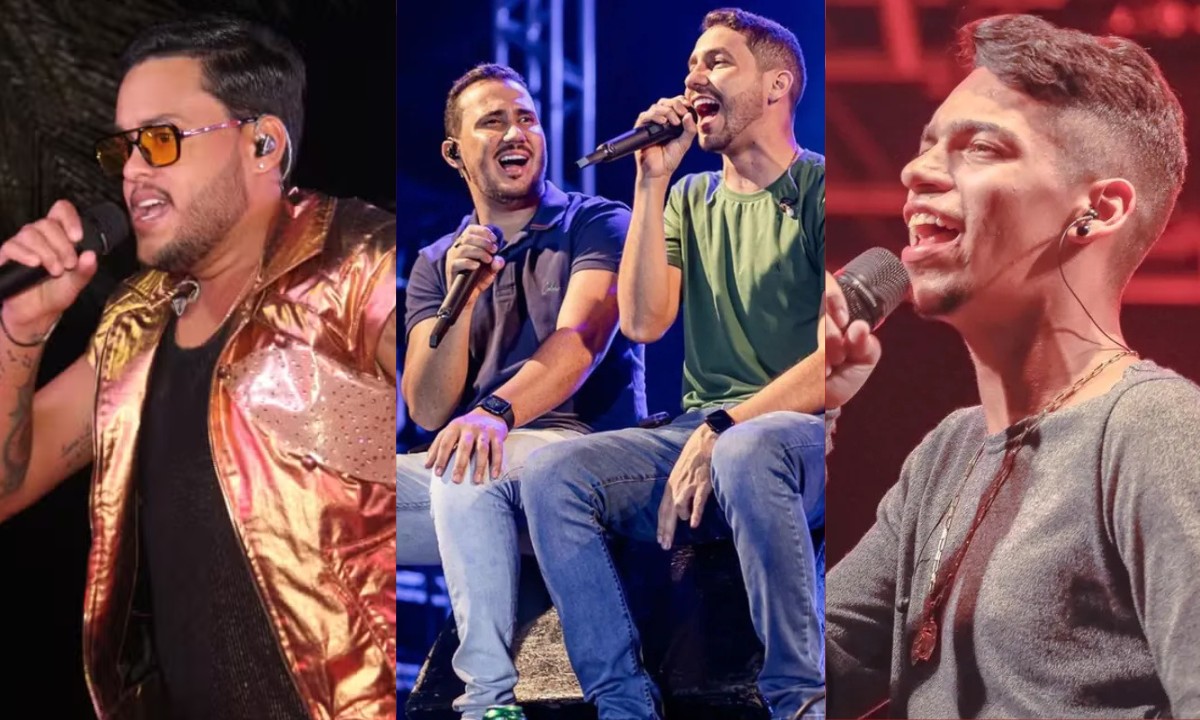 Tiago Aquino grava DVD aberto ao público em Feira de Santana com participações de Iguinho e Lulinha, Devinho Novaes e mais