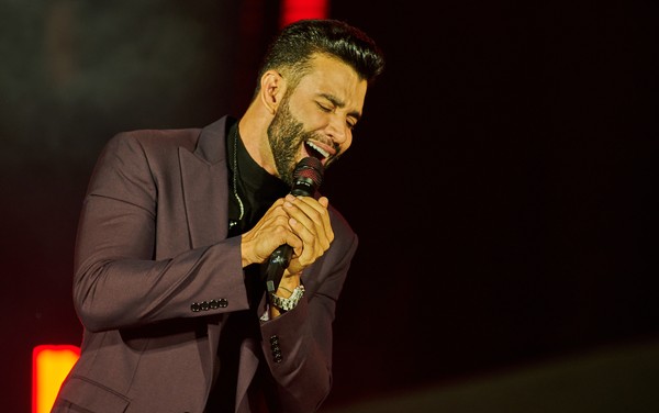 Gusttavo Lima no Ribeir&atilde;o Rodeo Music 2024 em Ribeir&atilde;o Preto, SP &mdash; Foto: &Eacute;rico Andrade/g1