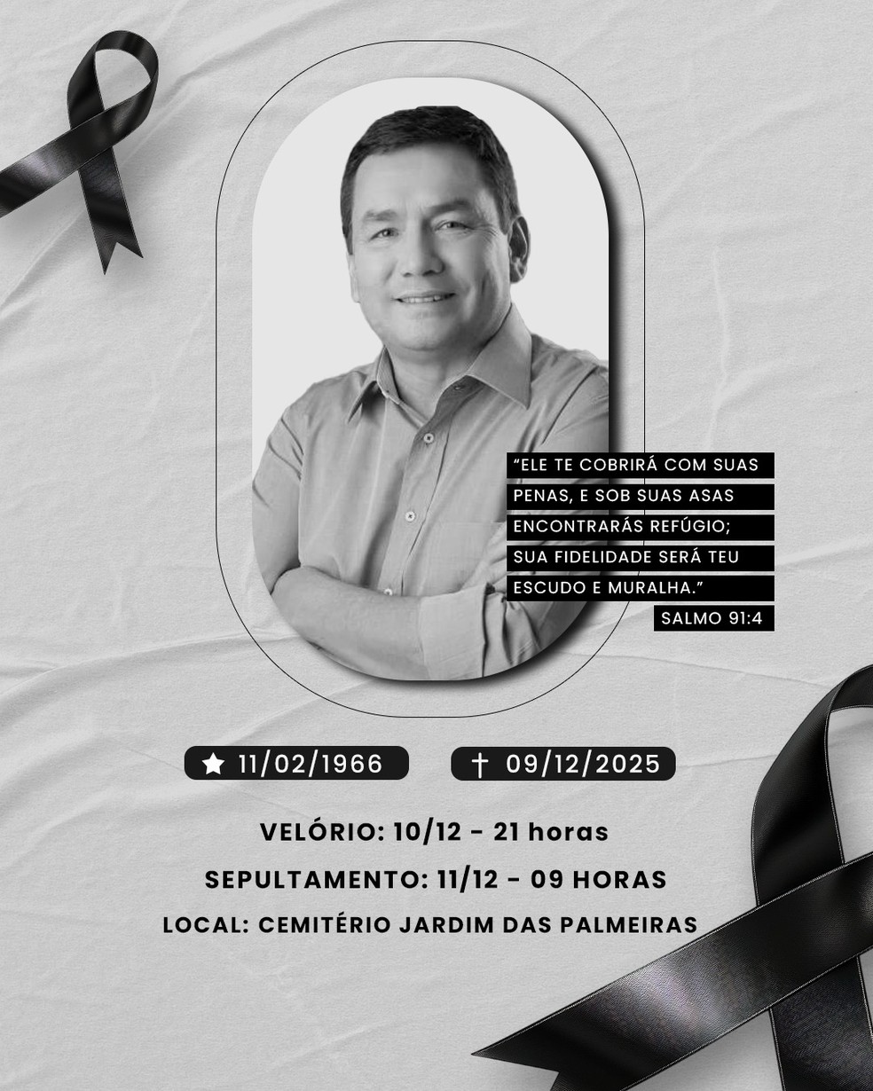 Velório do jornalista Edson Godoy. — Foto: Reprodução