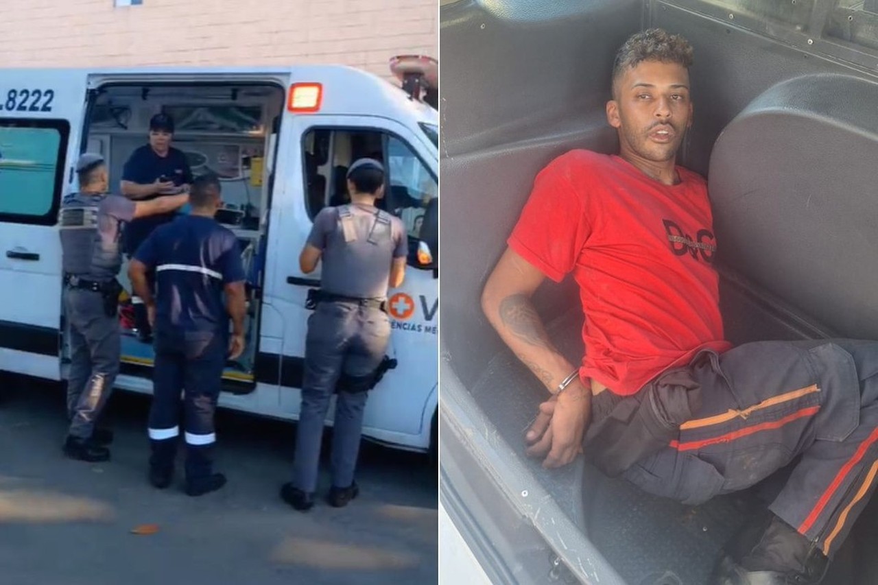 Homem é preso após furtar ambulância de UPA e se passar por socorrista no litoral de SP; VÍDEO