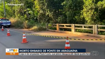 Corpo de empresário é encontrado embaixo de ponte em Araguaína