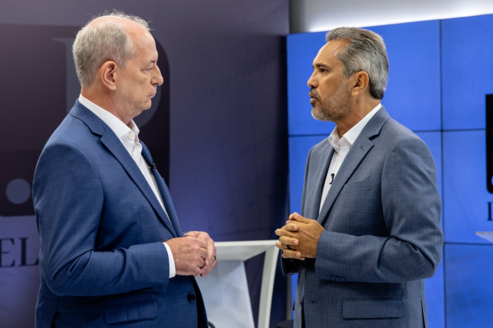 Ciro e Elmano discutem saúde, educação e economia no Ceará em debate que teve troca de acusações e 'dedos na cara'