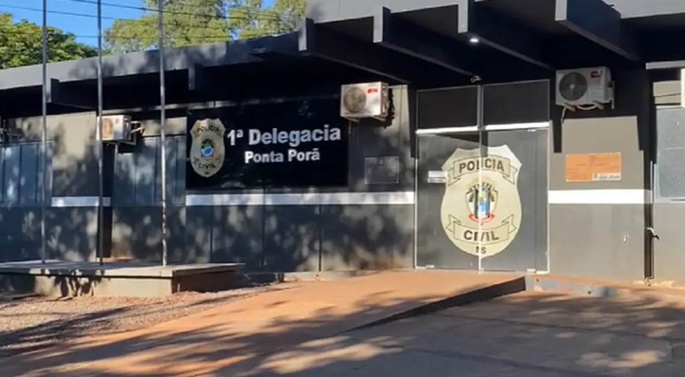Delegacia de Ponta Porã. — Foto: Reprodução