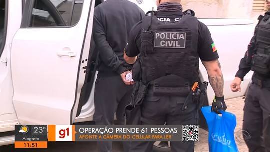 Operação policial contra união de facções criminosas prende 61 pessoas em Porto Alegre - Programa: Jornal do Almoço 