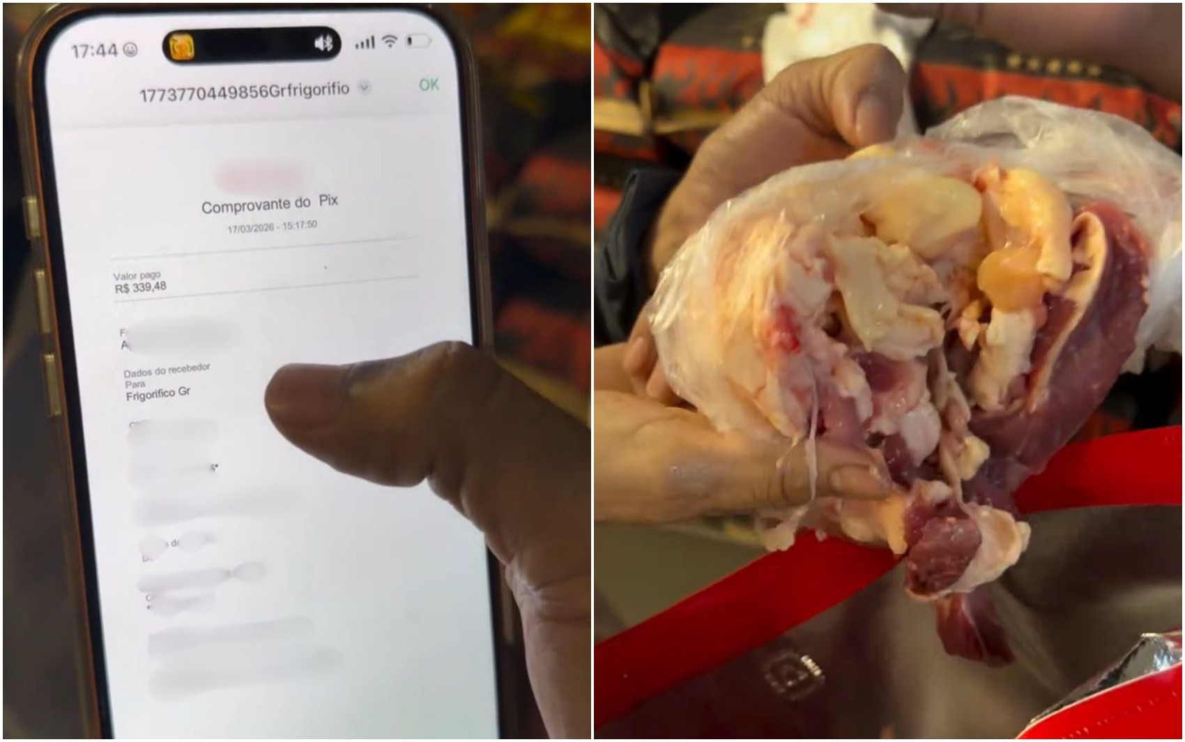 Dono de açougue recebe Pix falso, se vinga e envia pelancas e sebo a cliente no lugar de picanha; vídeo