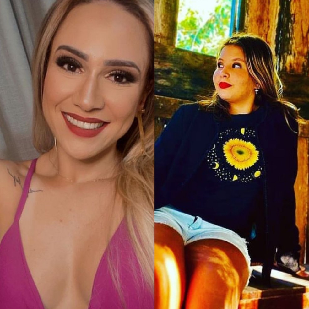 Da esquerda para a direita, Lucia Cristina Chiareti Macedo, de 25 anos e Sofia Gabrieli Chiareti dos Santos, de 15 anos. — Foto: Reprodução