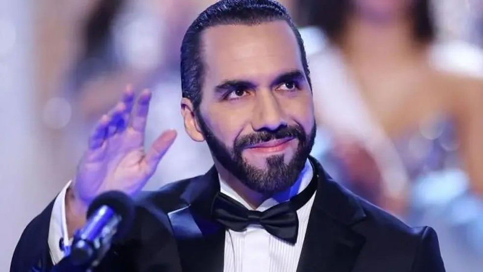 Bukele se tornou uma referência para muitos políticos latino-americanos de direita — Foto: Getty/BBC