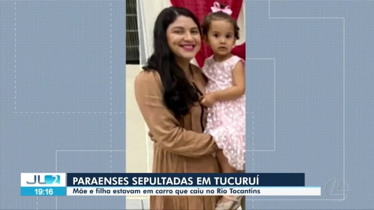 Corpos de mãe e filha vítimas da queda da ponte sobre o rio Tocantins são enterrados no Pará 