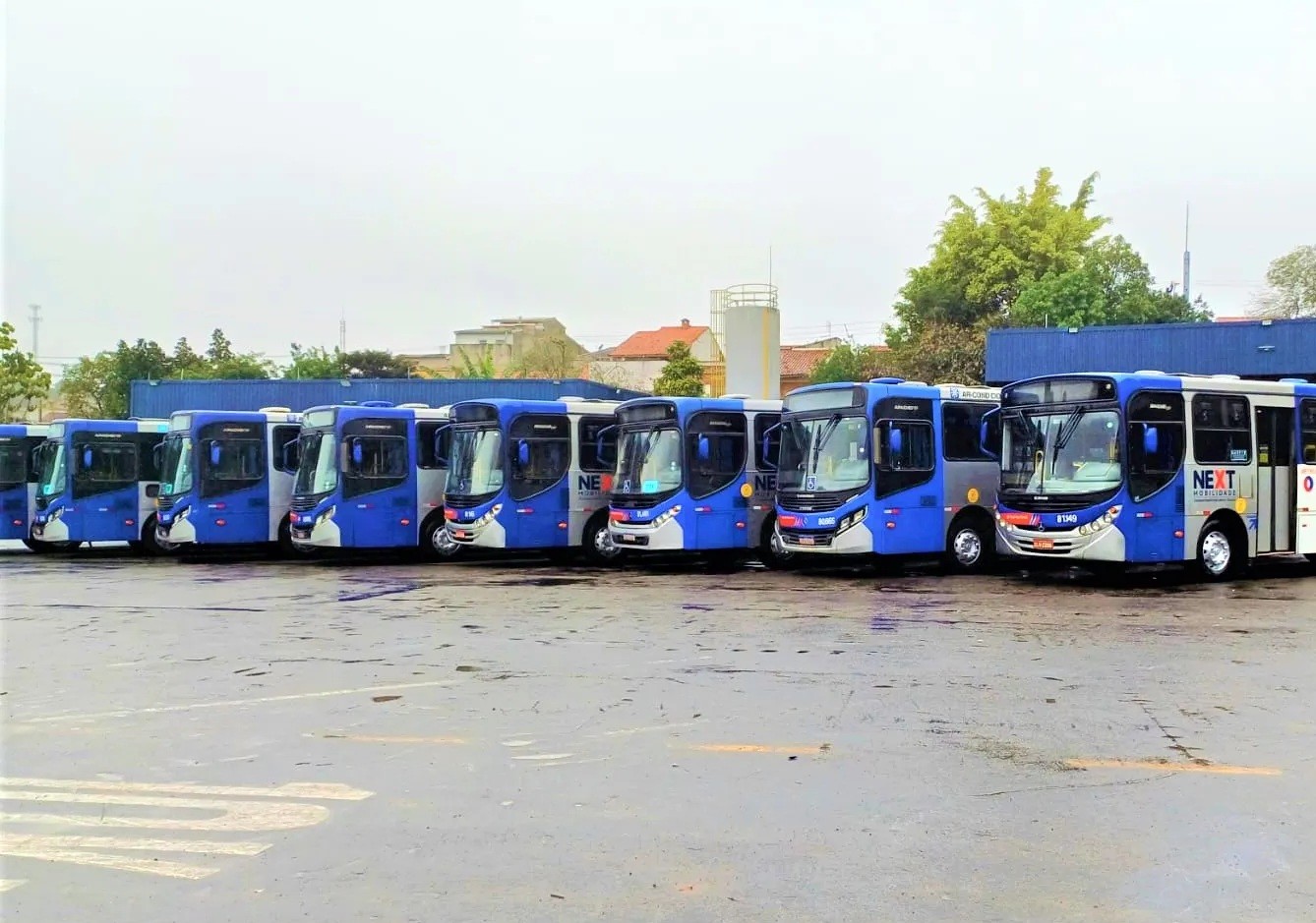 Paralisação em garagem de ônibus da Next Mobilidade atrasa início da operação das linhas em Santo André, na Grande SP