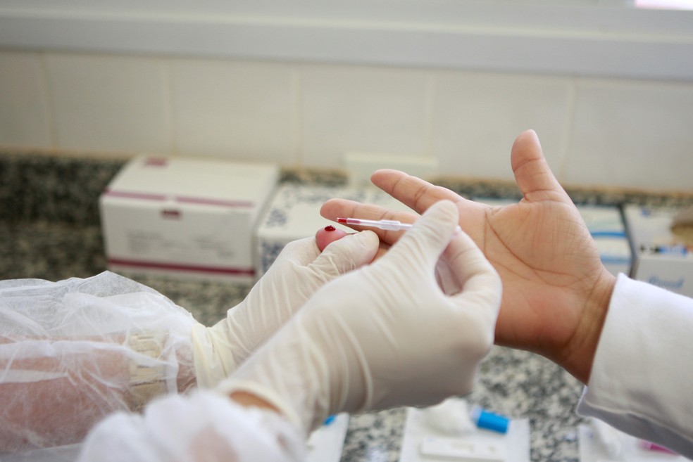 Testes de HIV e sífilis em Uberlandia — Foto: Prefeitura de Uberlândia/Divulgação