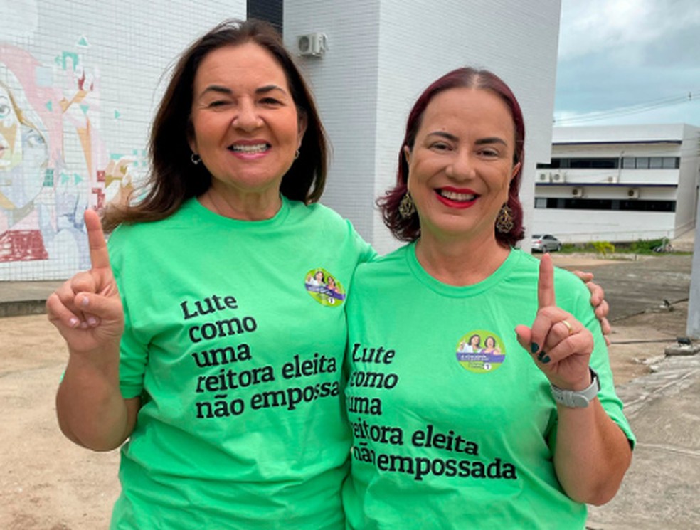 Terezinha e M&ocirc;nica ficaram em primeiro lugar na consulta p&uacute;blica da UFPB &mdash; Foto: Chapa 1/Divulga&ccedil;&atilde;o
