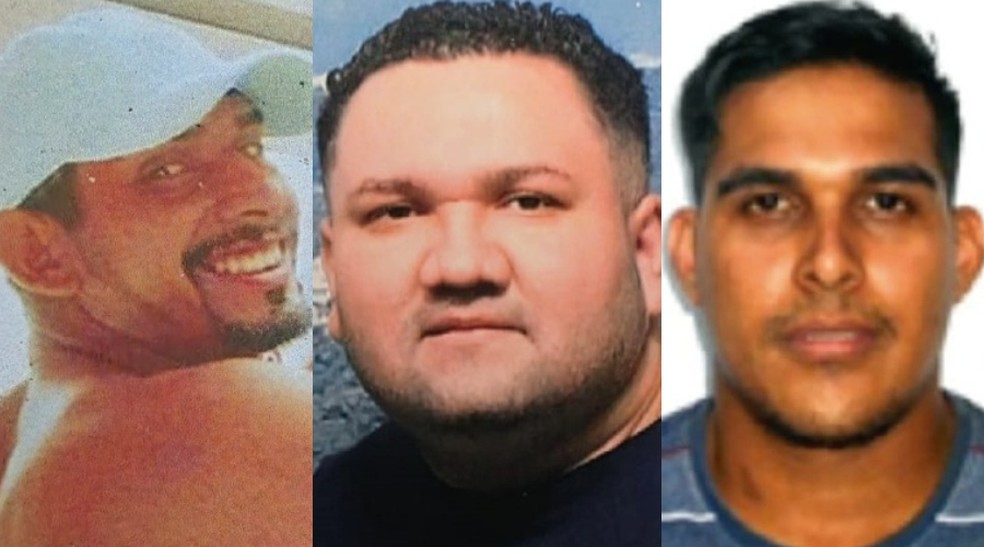 Suspeitos foragidos que ajudaram filho a sequestrar o pai em Manaus — Foto: Divulgação/PC-AM