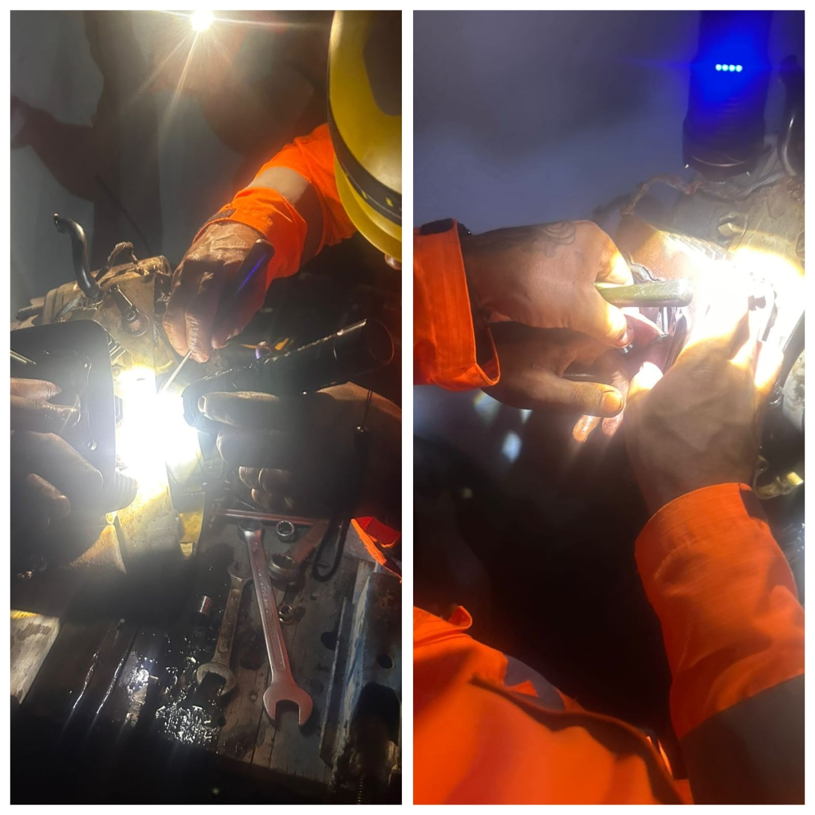 Mecânico fica com dedo preso em motor de moto e é socorrido por bombeiros