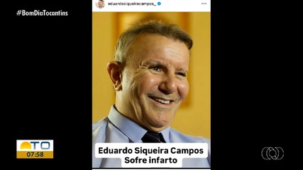 Prefeito de Palmas sofre infarto enquanto estava preso em quartel da PM
