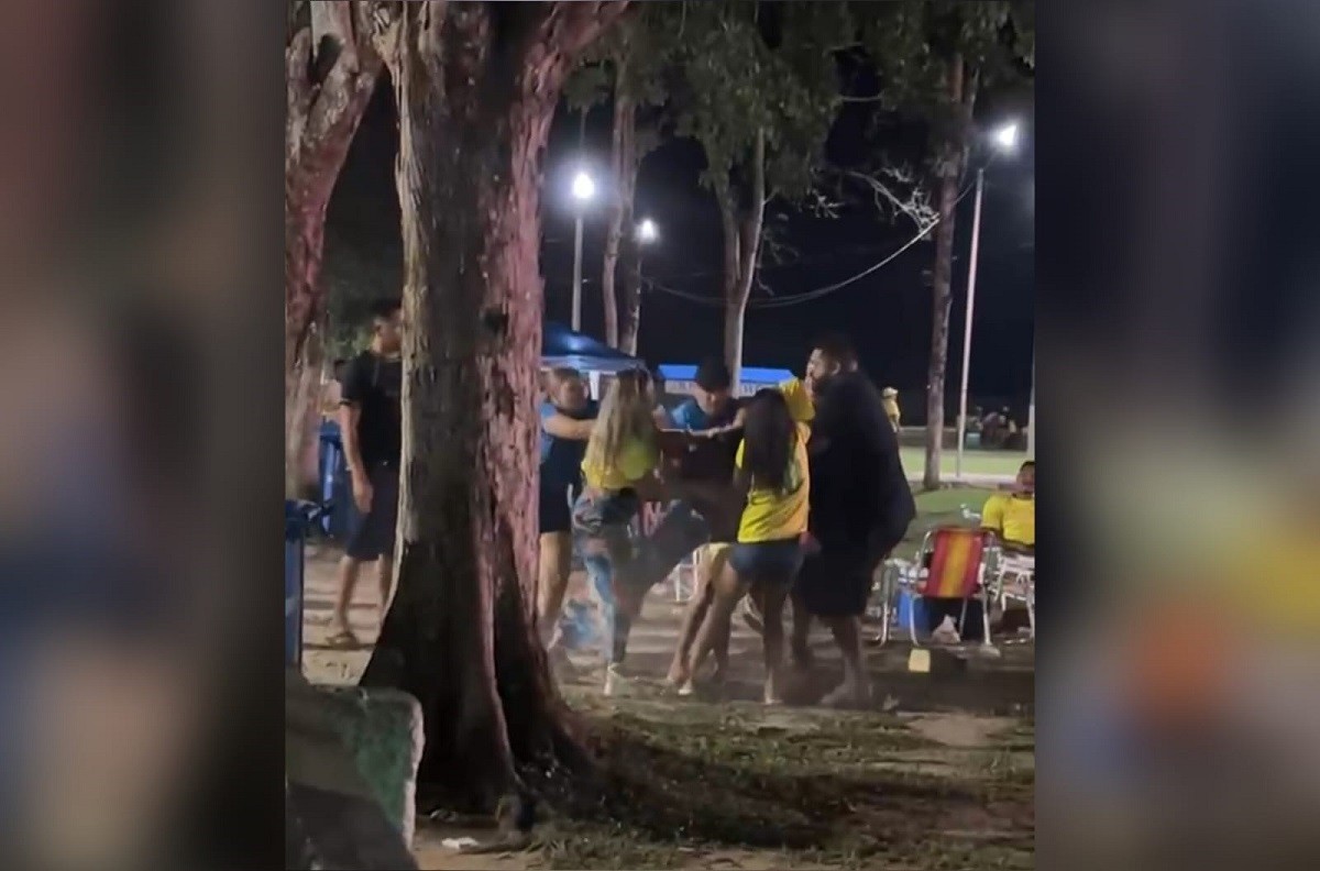 Confusão após jogo de Brasil x Noruega termina com agressões e mobiliza polícia em Belterra, no Pará