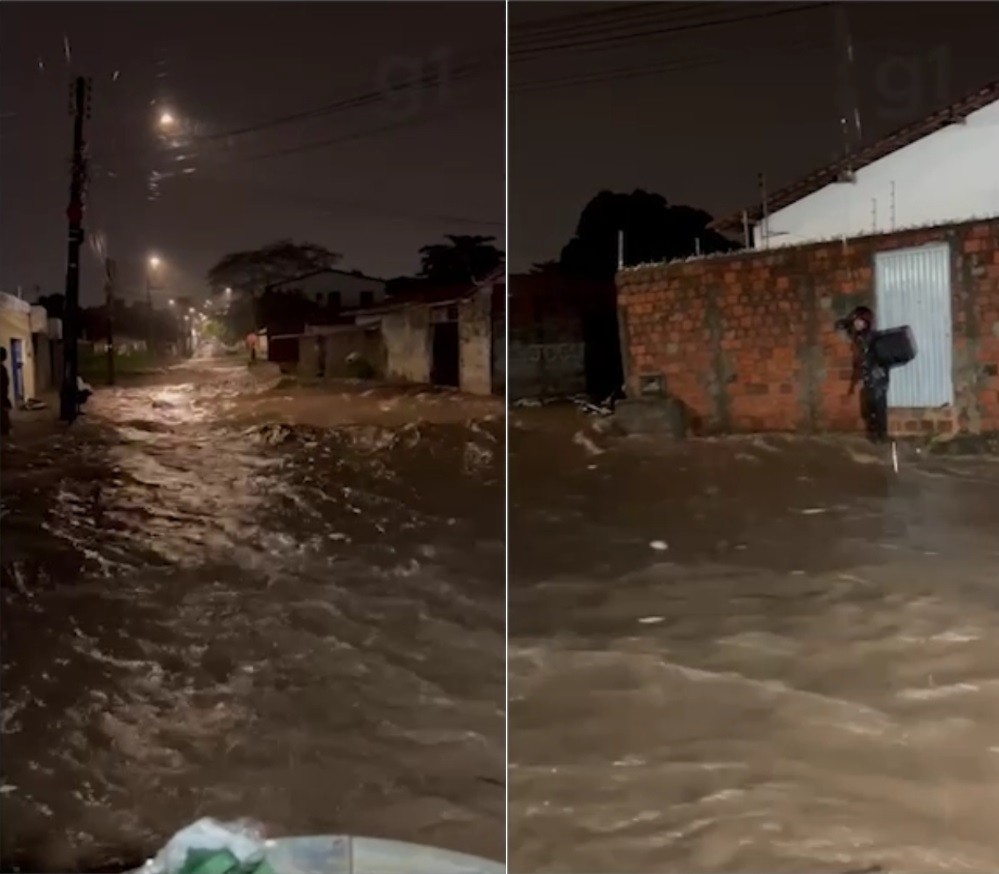 Chuva em Teresina alaga ruas, danifica semáforos e 192 do Samu fica indisponível; veja números alternativos