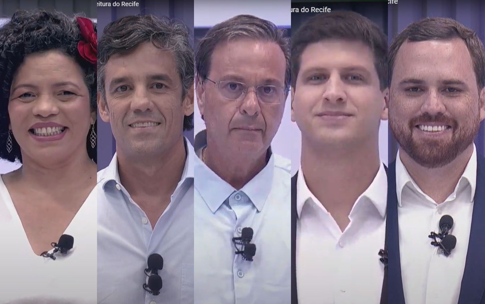 Debate entre candidatos à prefeitura do Recife tem trocas de acusações e discussões sobre gestão e segurança