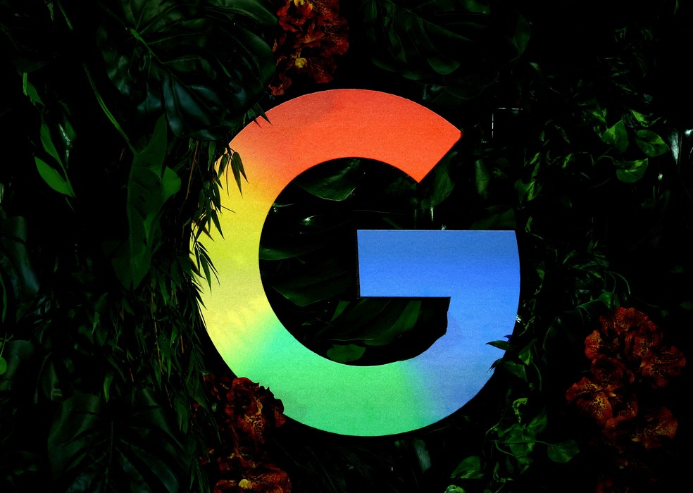 Logo do Google exibido em um evento em Berlim, Alemanha. — Foto: REUTERS/Lisi Niesner