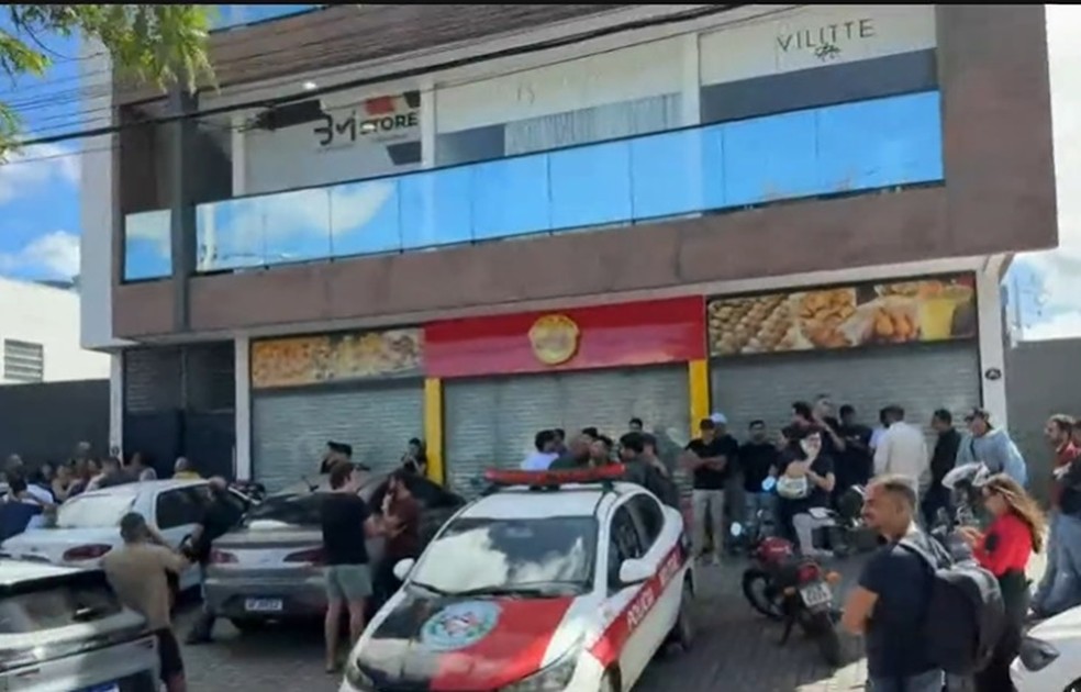 Homem foi morto durante tentativa de assalto � Foto: Fl�vio Fernandes/TV Cabo Branco